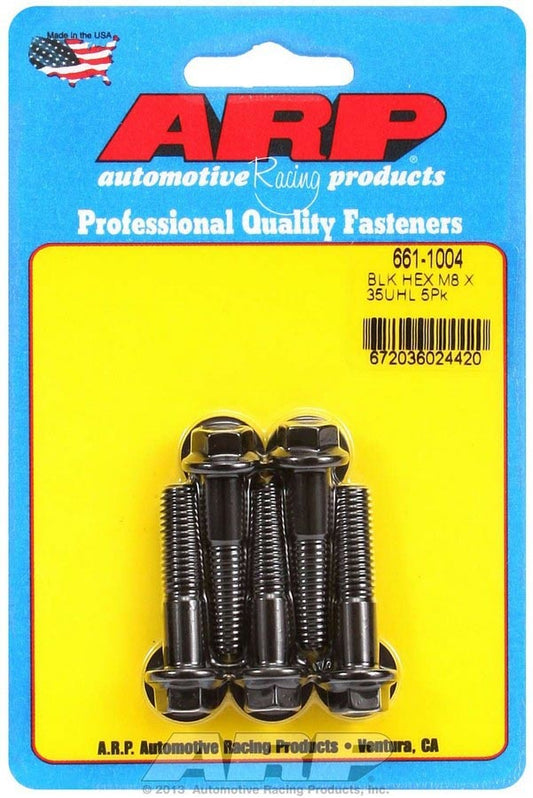 ARP 8mm x 1.25 x 35mm 6pt Bolt Kit 5pk 661-1004