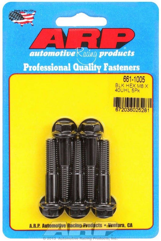 ARP 8mm x 1.25 x 40mm 6pt Bolt Kit (5pk) 661-1005