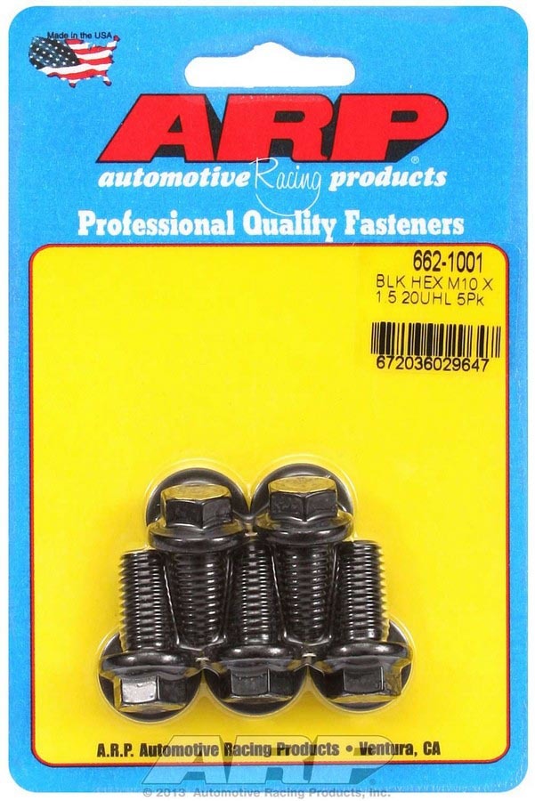 ARP Bolt Kit - 6pt (5) 10mm x 1.5 x 20mm 662-1001
