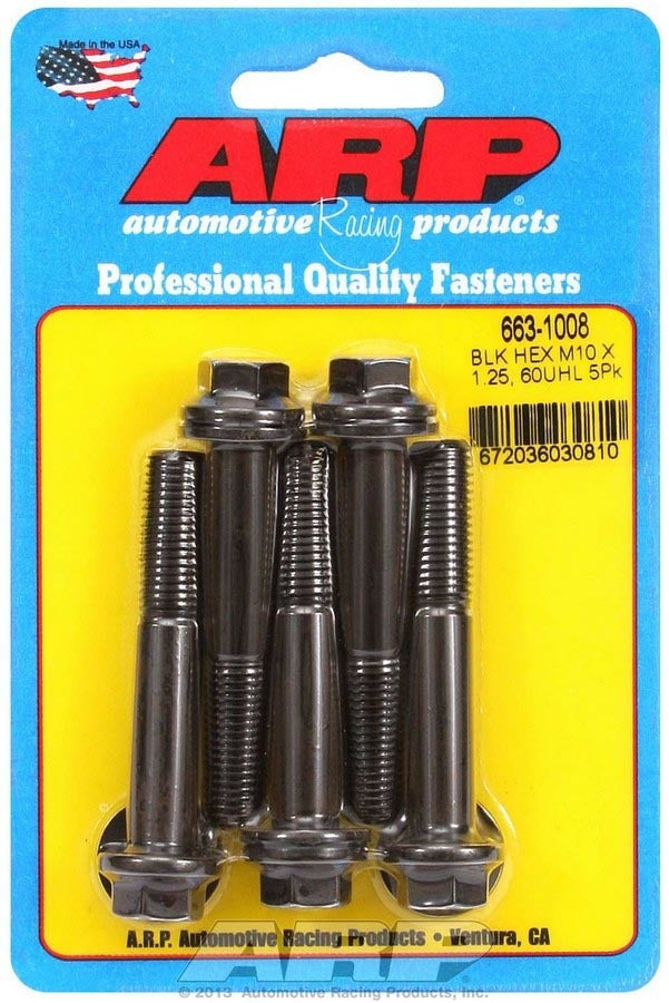 ARP Bolt Kit - 6pt (5) 10mm x 1.25 x 60mm 663-1008