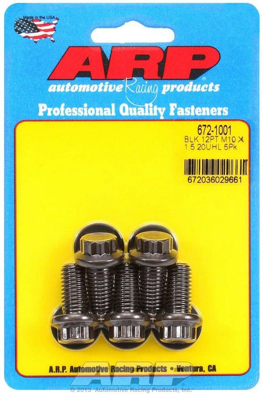 ARP Bolt Kit - 12pt (5) 10mm x 1.5 x 20mm 672-1001