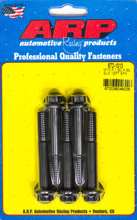 ARP Bolt Kit - 12pt (5) 10mm x 1.5 x 65mm 672-1013