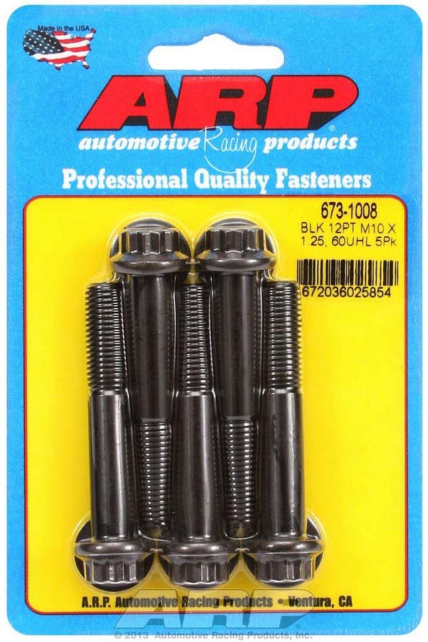ARP Bolt Kit - 12pt (5) 10mm x 1.25 x 60mm 673-1008