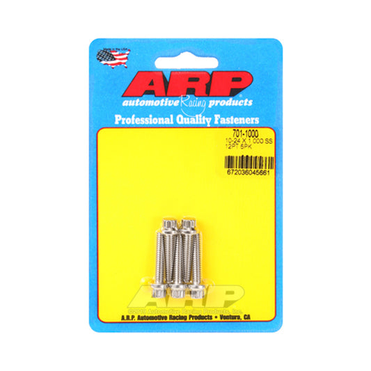 ARP Bolt Kit - SS 12pt 5pk 10-24 x 1.000 701-1000