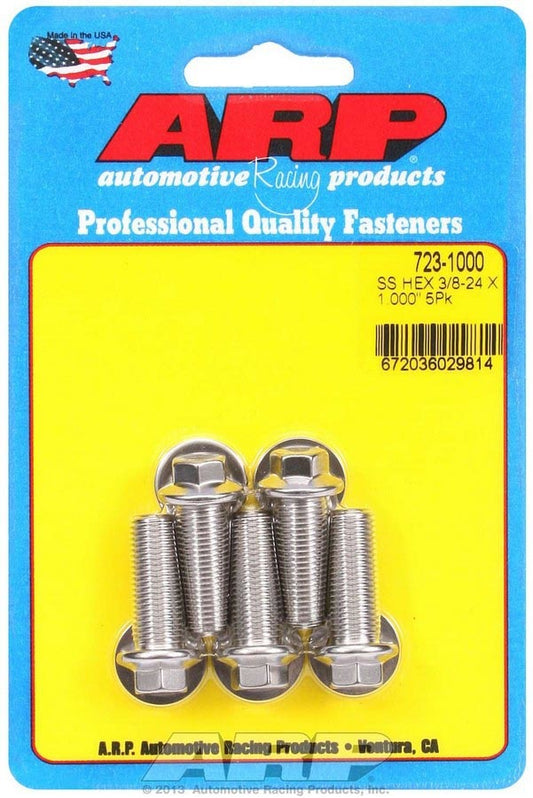 ARP S/S Bolt Kit - 6pt (5) 3/8-24 x 1.000 723-1000