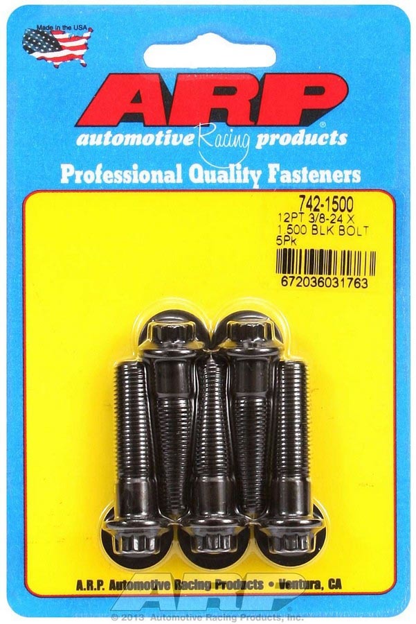 ARP Bolt Kit - 12pt (5) 3/8-24 x 1.500 742-1500