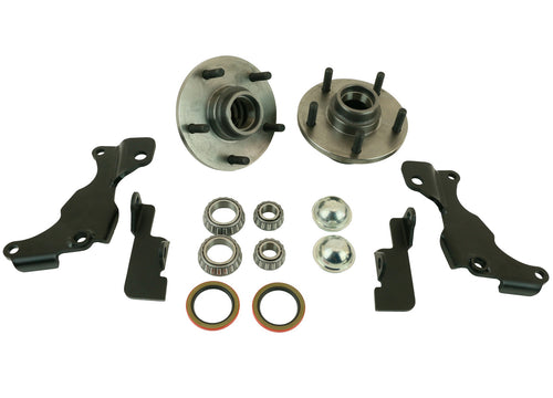 Ridetech Front Brake Retention Kit, 65-82 Corvette with TruTurn