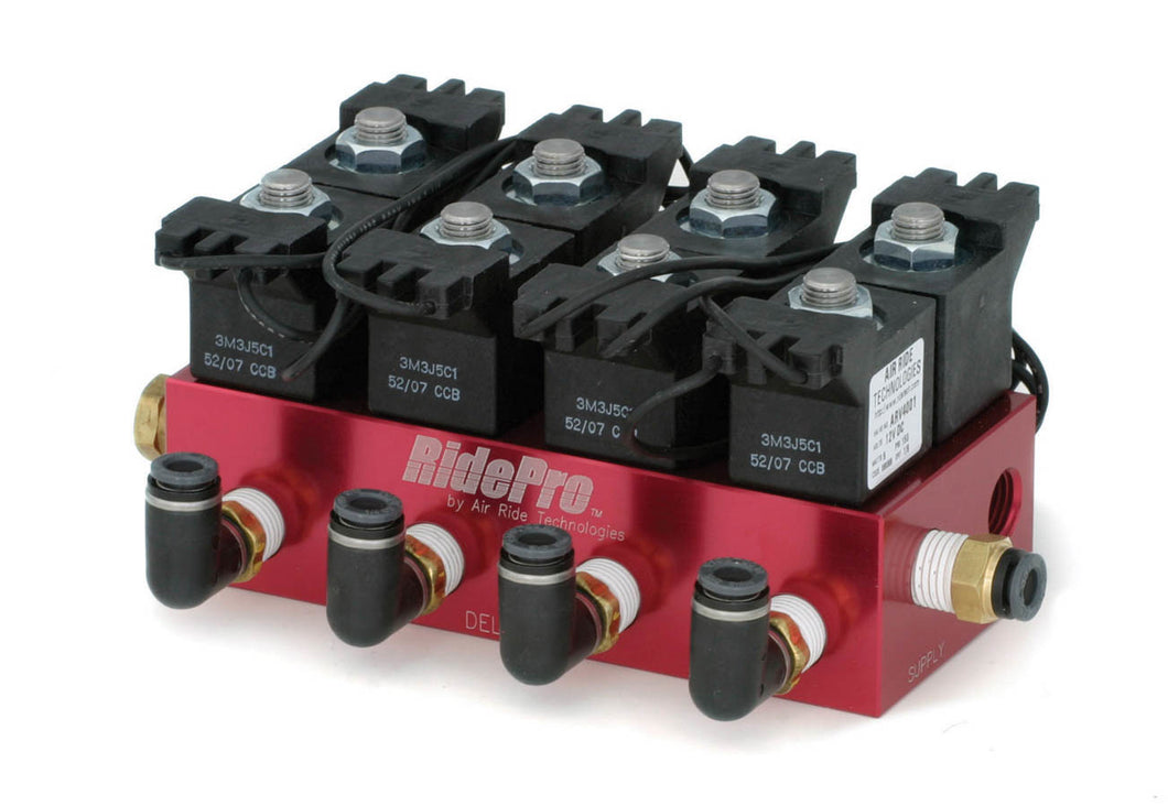 Ridetech RidePro 4-Way Solenoid / Air Valve Block