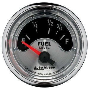 AutoMeter 2-1/16 American Muscle Fuel Gauge 73-10 Ohms