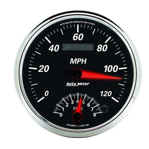 AutoMeter 5" Tach/Speedometer Gauge 120 mph 8000 RPM