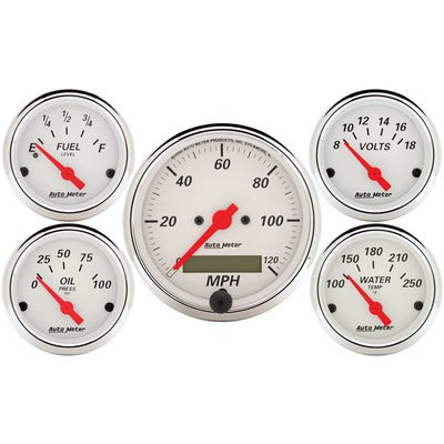 AutoMeter Gauge Kit w/Red Pointer