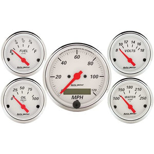 AutoMeter Gauge Kit w/Red Pointer