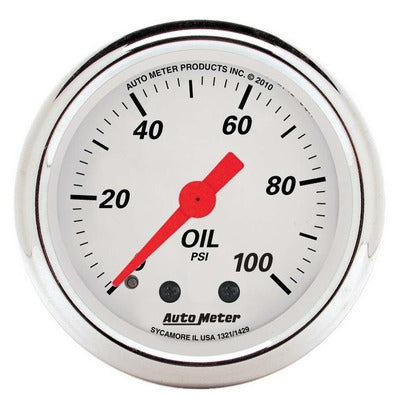 AutoMeter 2-1/16 Oil Pressure Gauge 0-100 psi