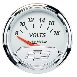 AutoMeter 2-1/16 Voltmeter Gauge Chevy Bowtie Series