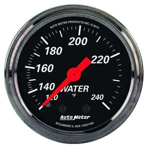 AutoMeter 2-1/16 Water Temp Gauge 120-240 Degrees