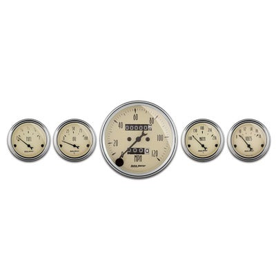 AutoMeter A/B 5pc. Gauge Kit w/Mech. Speedo