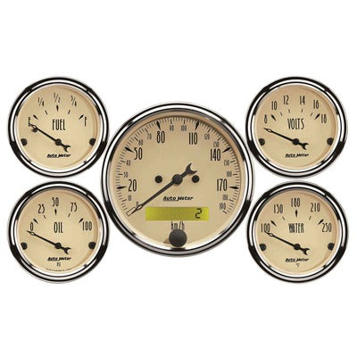 AutoMeter 5-Pc Gauge Kit Speedometer 