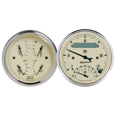 AutoMeter 3-3/8" Quad/Speedometer/Tach Combo