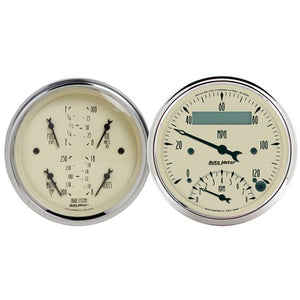 AutoMeter 3-3/8" Quad/Speedometer/Tach Combo