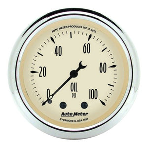 AutoMeter 2-1/16 A/B Oil Pressure Gauge 0-100 psi