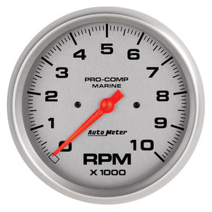 AutoMeter 5" Ultra-Lite Tachometer Gauge 10000 RPM Silver