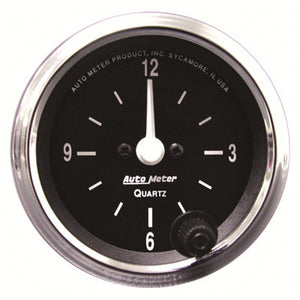 AutoMeter 2-1/16" Clock, 12 Hour, Cobra