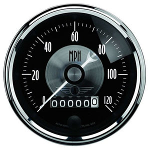 AutoMeter 3-3/8" Speedometer Gauge 120 mph Elec Programmable