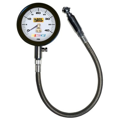 AutoMeter Tire Pressure Gauge 0-40 psi Analog w/Bleed Valve