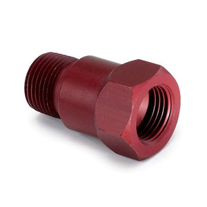 AutoMeter 3/8" NPT Aluminum Temp Adapter Fitting - Red