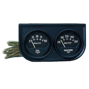 AutoMeter 2" Black Mechanical Gauge Panel