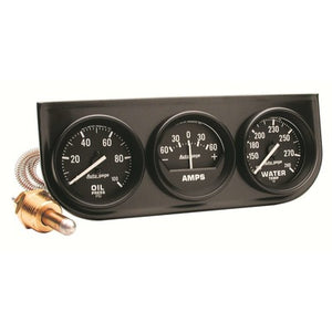 AutoMeter 2" Black Mechinical Gauge Panel