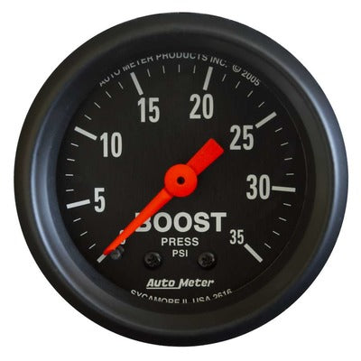 AutoMeter 2-1/16in Z-Series Boost Gauge 0-35 psi