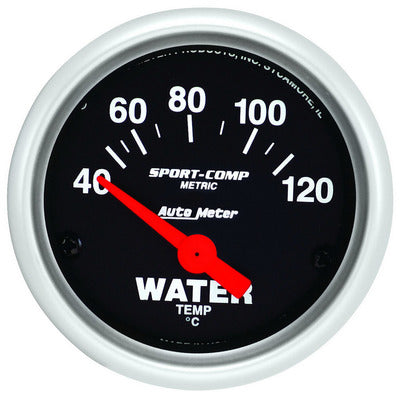 AutoMeter 2-1/16 Mini Sport-Comp Water Temp Gauge - Metric