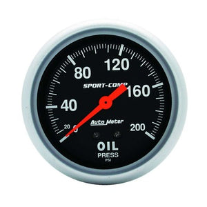 AutoMeter 0-200 Oil Pressure Gauge