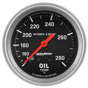 AutoMeter 140-280 Oil Temp Gauge