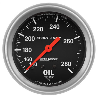 AutoMeter 140-280 Oil Temp Gauge