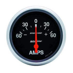 AutoMeter 2-5/8" Sport-Comp Ammeter 60-0-60 amps