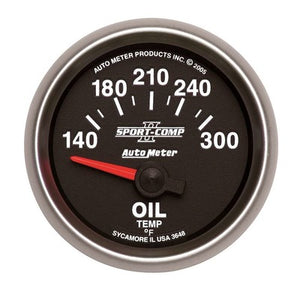 AutoMeter 2-1/16in Sport-Comp II Oil Temp Gauge 140-300 Degrees