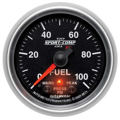 AutoMeter 2-1/16 S/C II Fuel Pressure Gauge - 0-100 psi