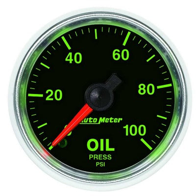 AutoMeter 2-1/16 GS Oil Pressure Gauge - 0-100 psi