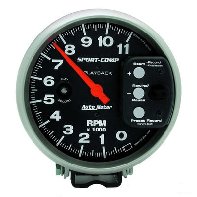 AutoMeter 5" Sport-Comp 11000 RPM Playback Tach