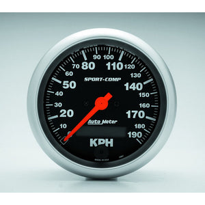 AutoMeter 3-3/8" Sport-Comp 190 kph Speedometer  - Electric