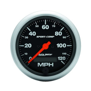 AutoMeter 3-3/8" Sport-Comp Electrical 120 mph Speedometer