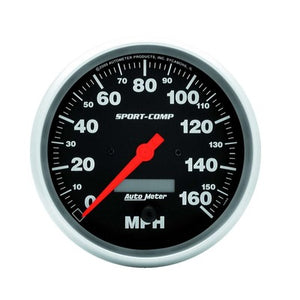 AutoMeter 5" Sport-Comp Electrical Speedometer 160 mph