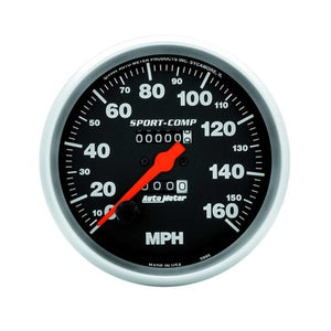 AutoMeter 5" Sport-Comp Speedometer 160 mph