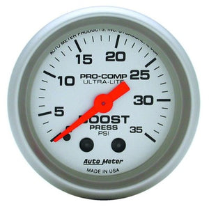 AutoMeter 2-1/16in Ultra-Lite Boost Gauge 0-35 psi