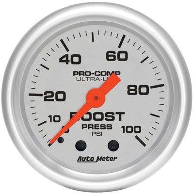 AutoMeter 2-1/16in Ultra-Lite Boost Gauge 0-100 psi