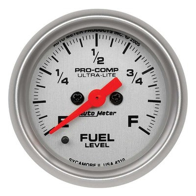 AutoMeter 2-1/16in Ultra-Lite Fuel Level Gauge - Programmable