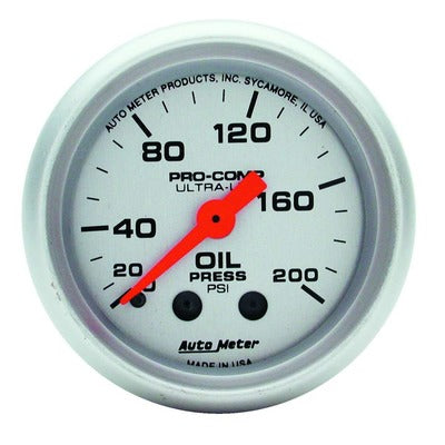 AutoMeter 2-1/16 Mini Ultralite Oil Pressure Gauge