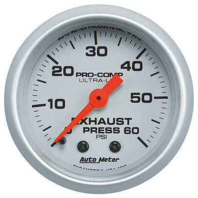 AutoMeter Exhaust Pressure Gauge Ultra-Lite 0-60 psi
